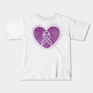 Hope Faith Strength Bravery IBD Awareness Merchandise Kids T-Shirt